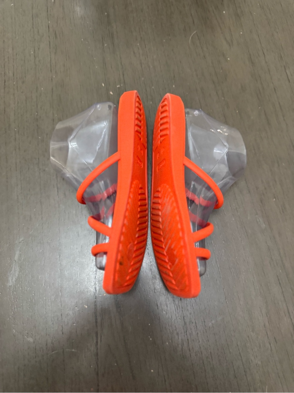 CROCS Women's Strappy Slide Sandals in Bright Orange - Picture 5 of 12